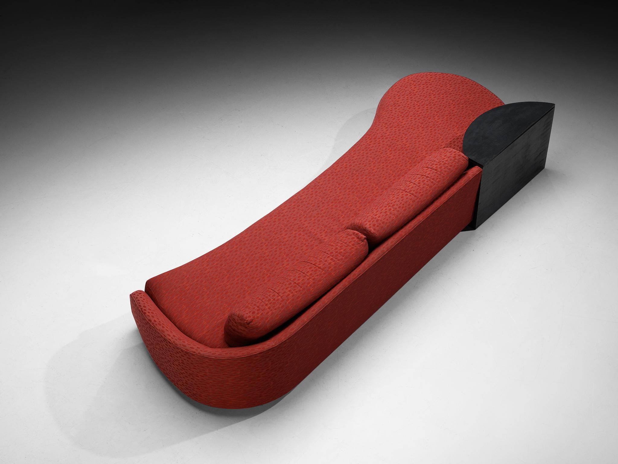 Adrian Pearsall 'Cloud' Sofa in illustrativem Stoff (amerikanisch) im Angebot