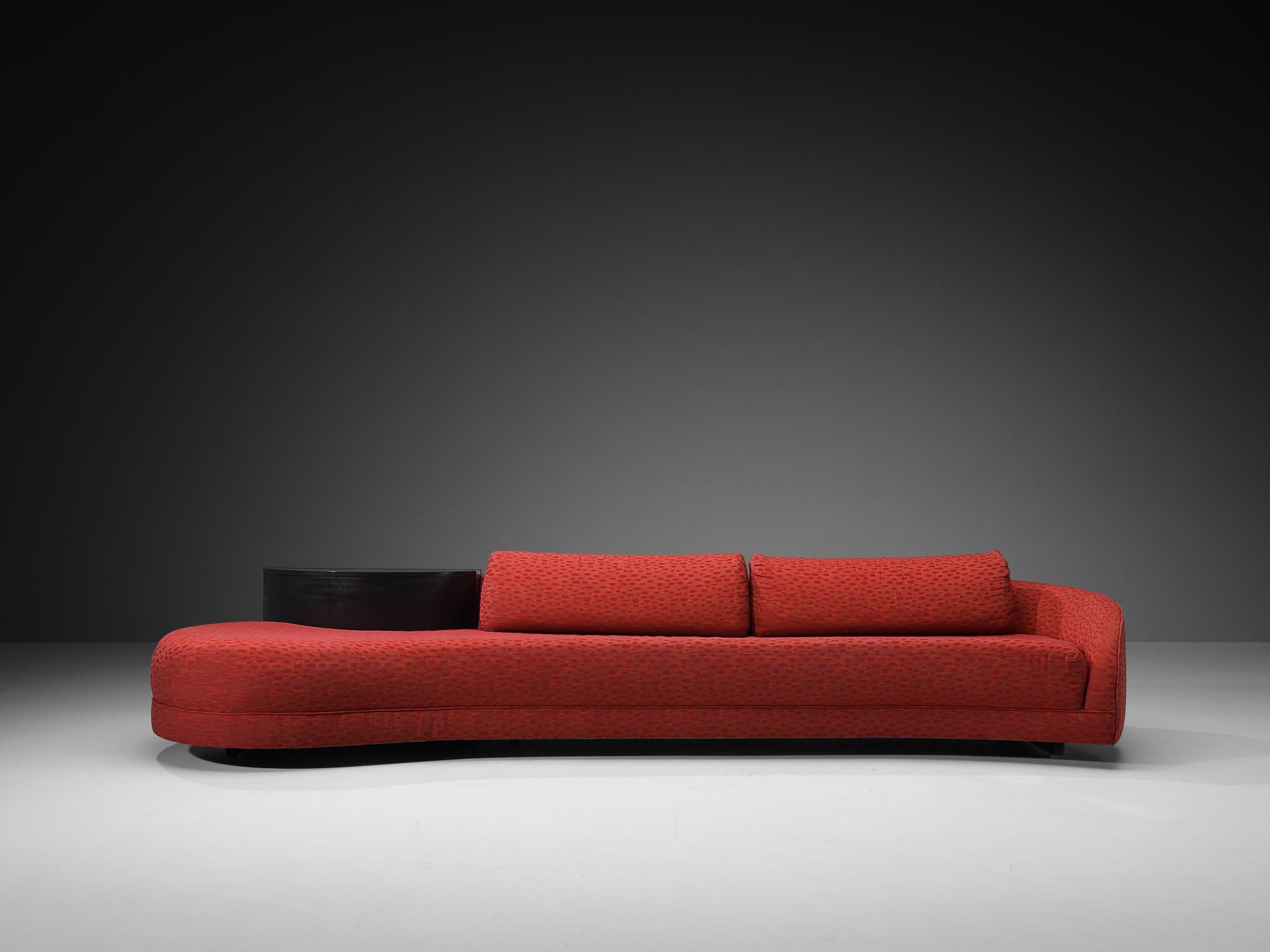 Adrian Pearsall 'Cloud' Sofa in illustrativem Stoff (Mitte des 20. Jahrhunderts) im Angebot