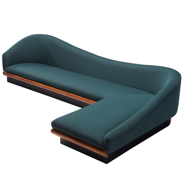 Adrian Pearsall 'Cloud' Sofa in Walnut