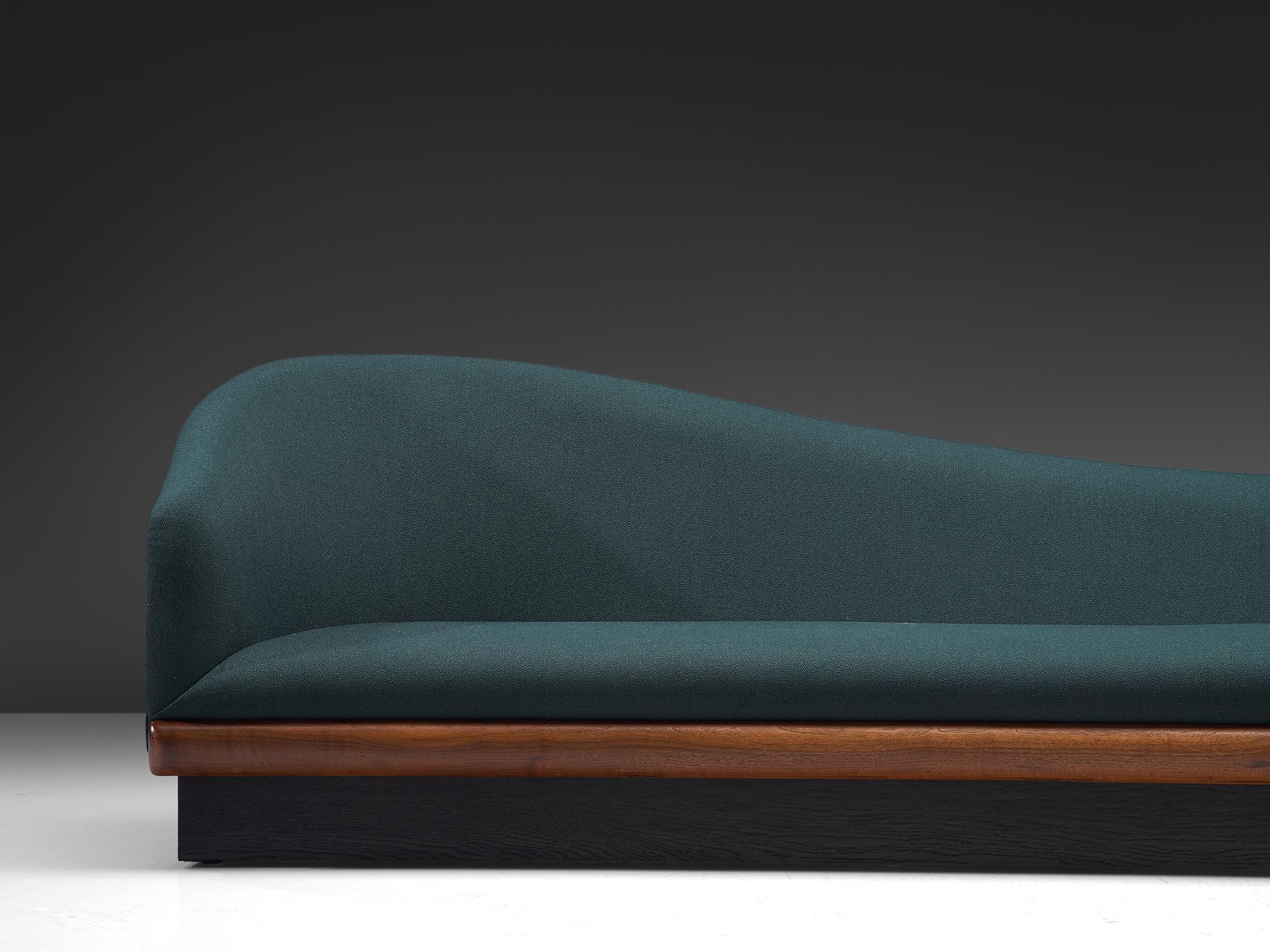American Adrian Pearsall 'Cloud' Sofa in Walnut For Sale