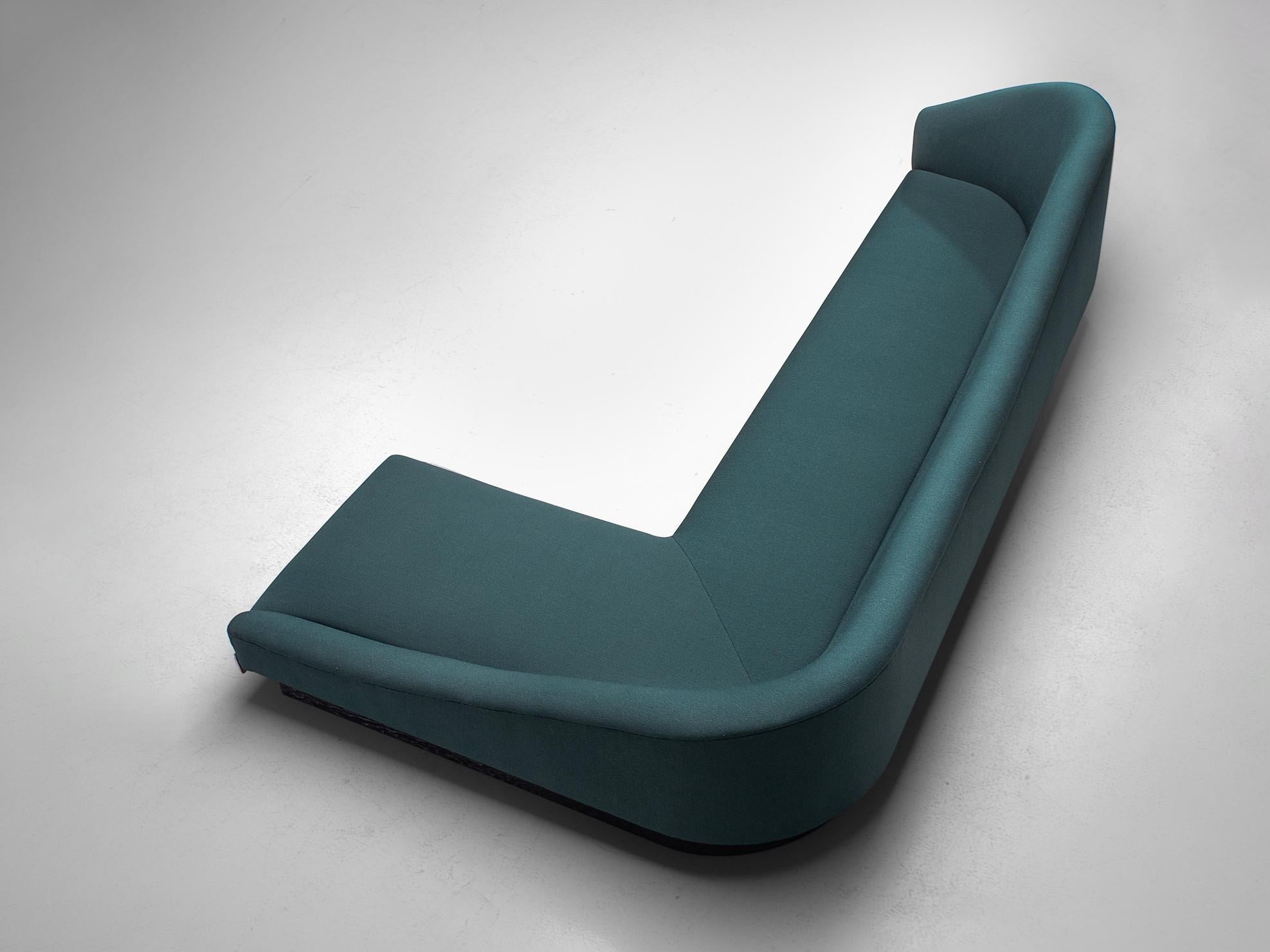 Fabric Adrian Pearsall 'Cloud' Sofa in Walnut For Sale