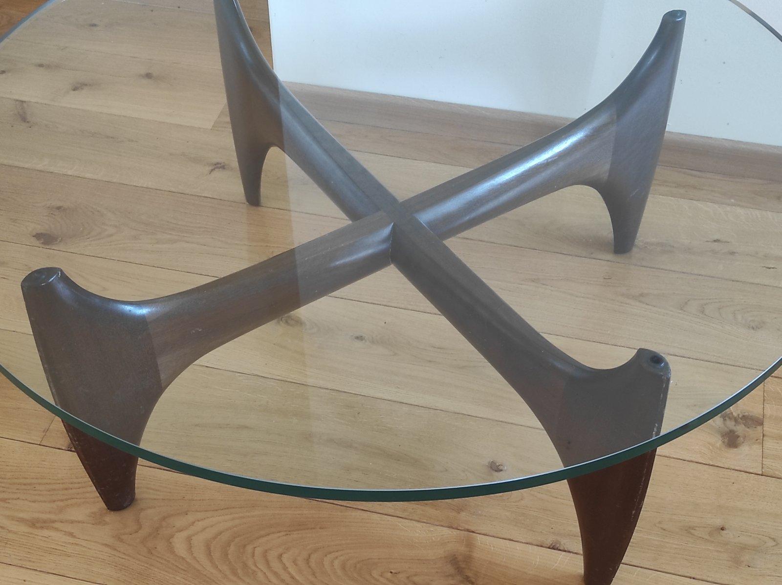 Glass Adrian Pearsall Coffee Table 1970s For Sale
