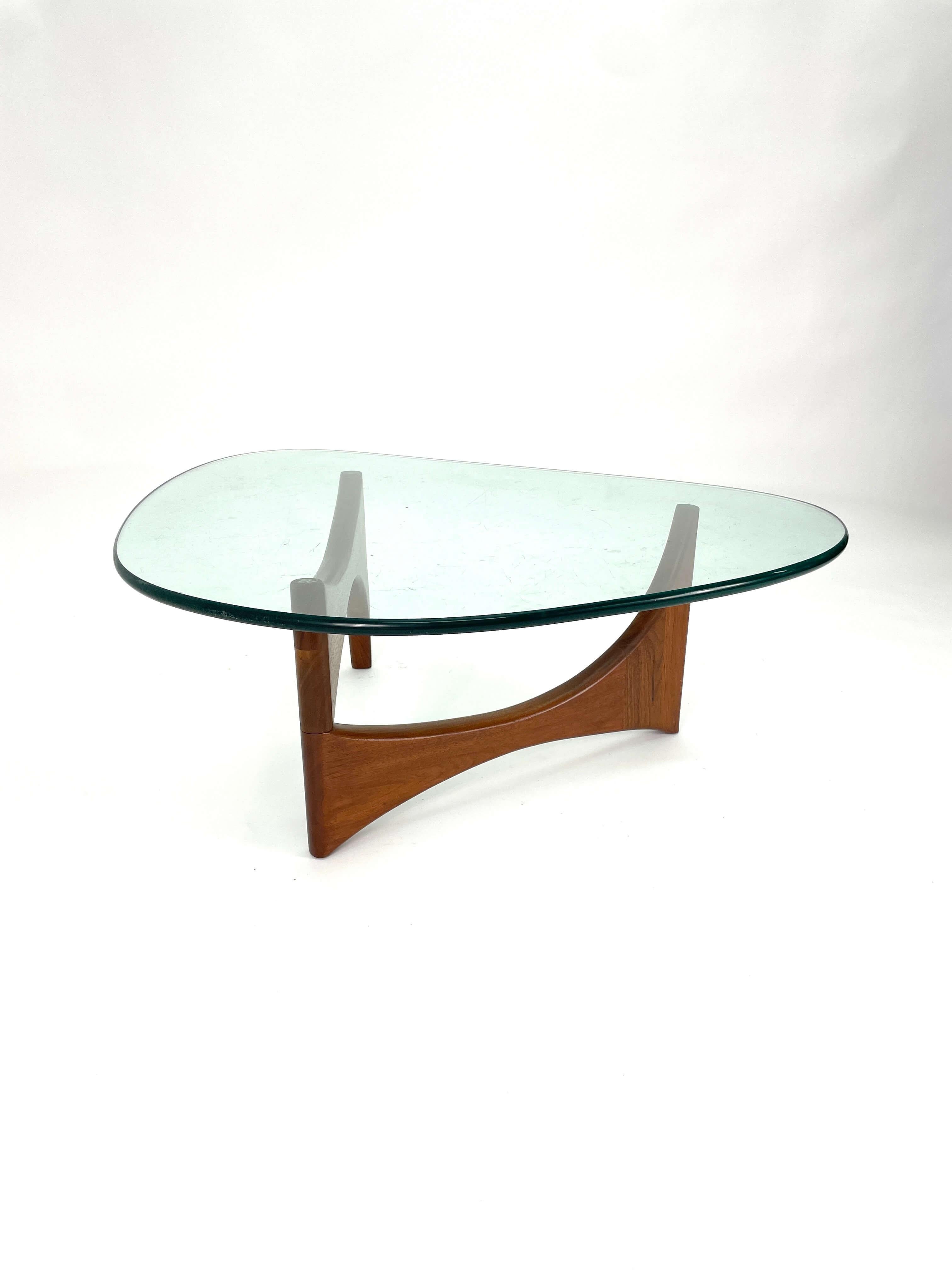 20th Century Adrian Pearsall Coffee Table in Solid Walnut