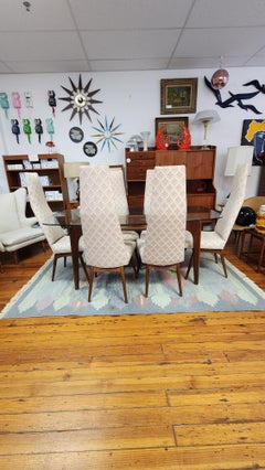 Adrian Pearsall Compass Dining Table and Six Chairs