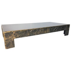 Adrian Pearsall Craft Associates Brutalist Sculpted Resin Large Coffee Table