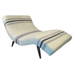 Adrian Pearsall Craft Associates Chaise Lounge In Hudson Bay Upholstery