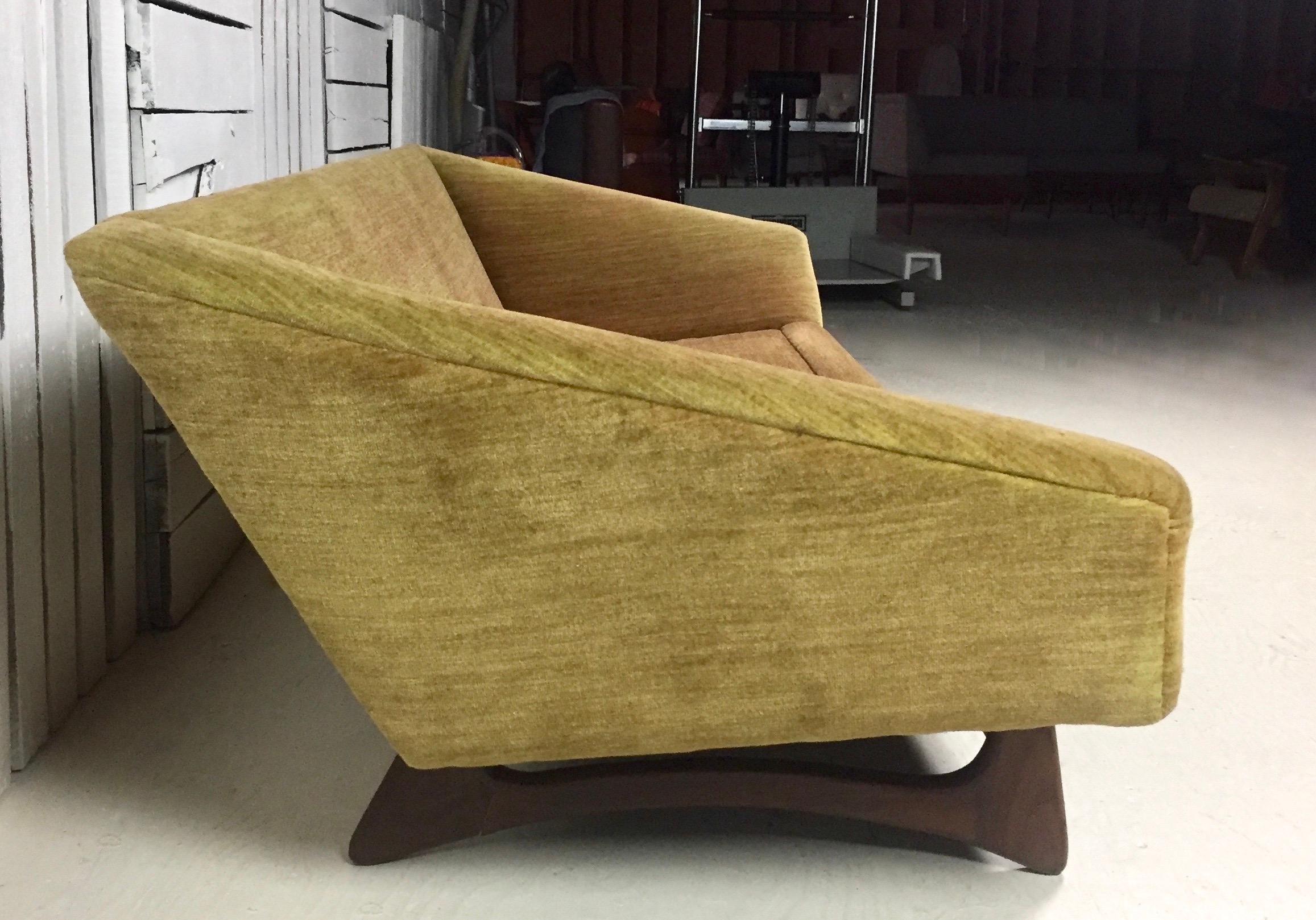 Mid-20th Century Adrian Pearsall Craft Associates Golden Brown Mid-Century Modern Sofa