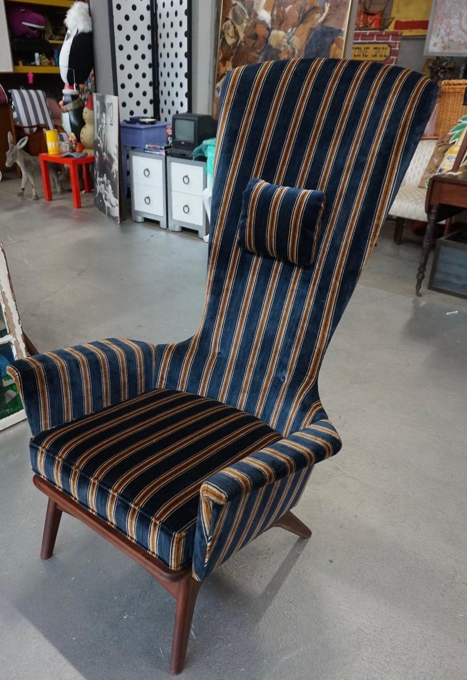 Adrian Pearsall Craft Associates Midcentury Highback Lounge Chair 3