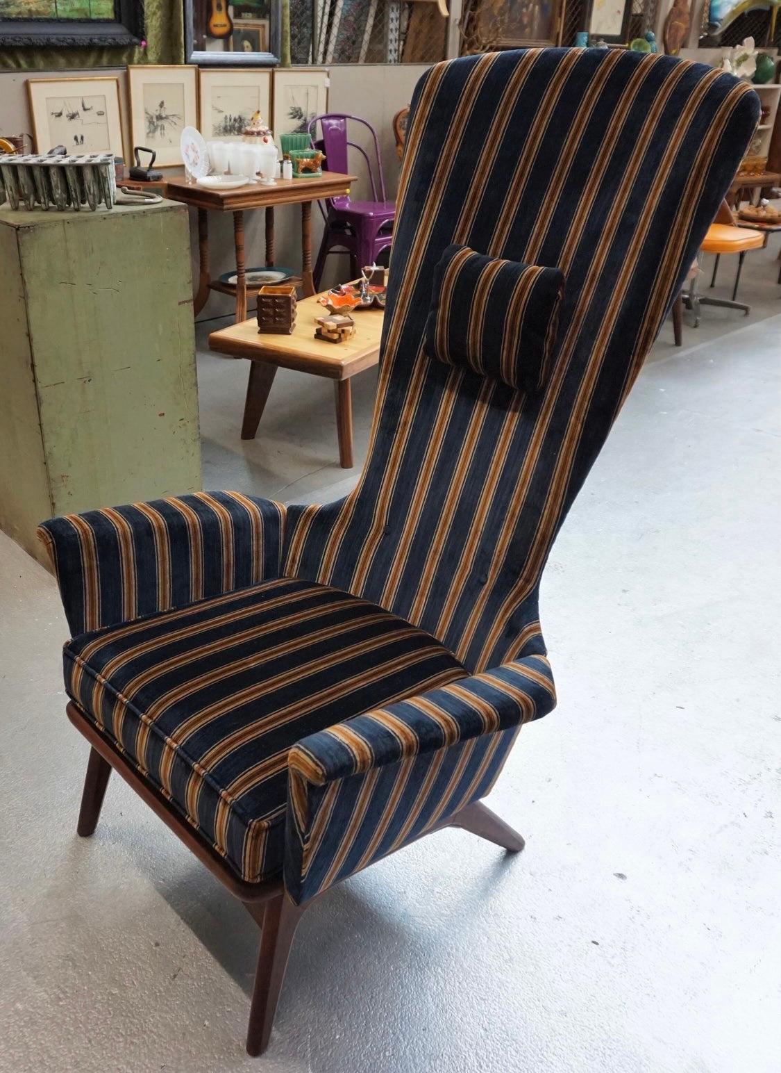 Mid-Century Modern Adrian Pearsall Craft Associates Midcentury Highback Lounge Chair