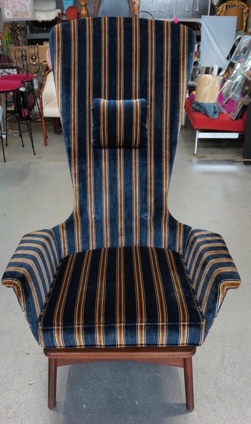 Adrian Pearsall Craft Associates Midcentury Highback Lounge Chair 2