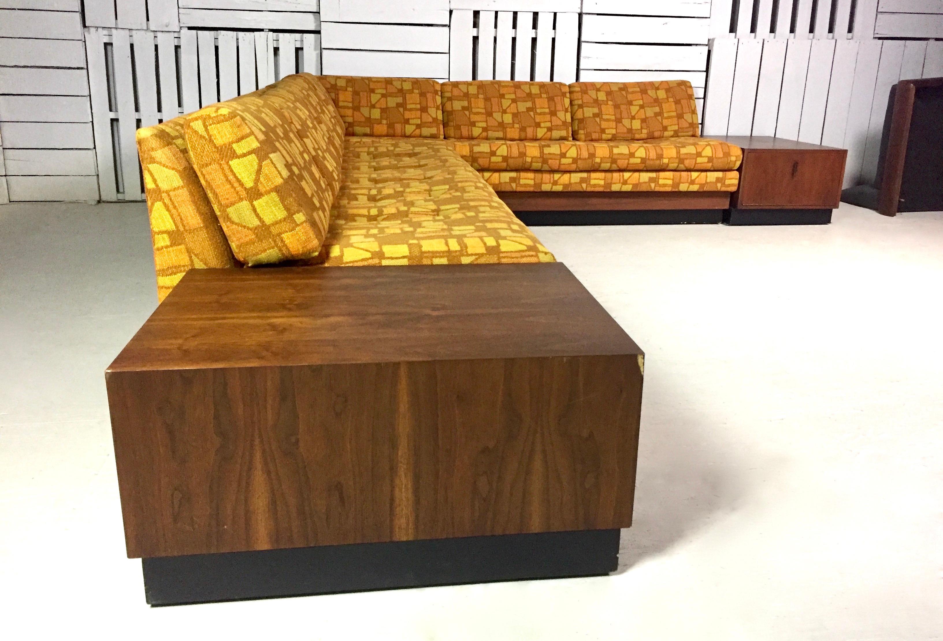 mid century modern sectional sofa