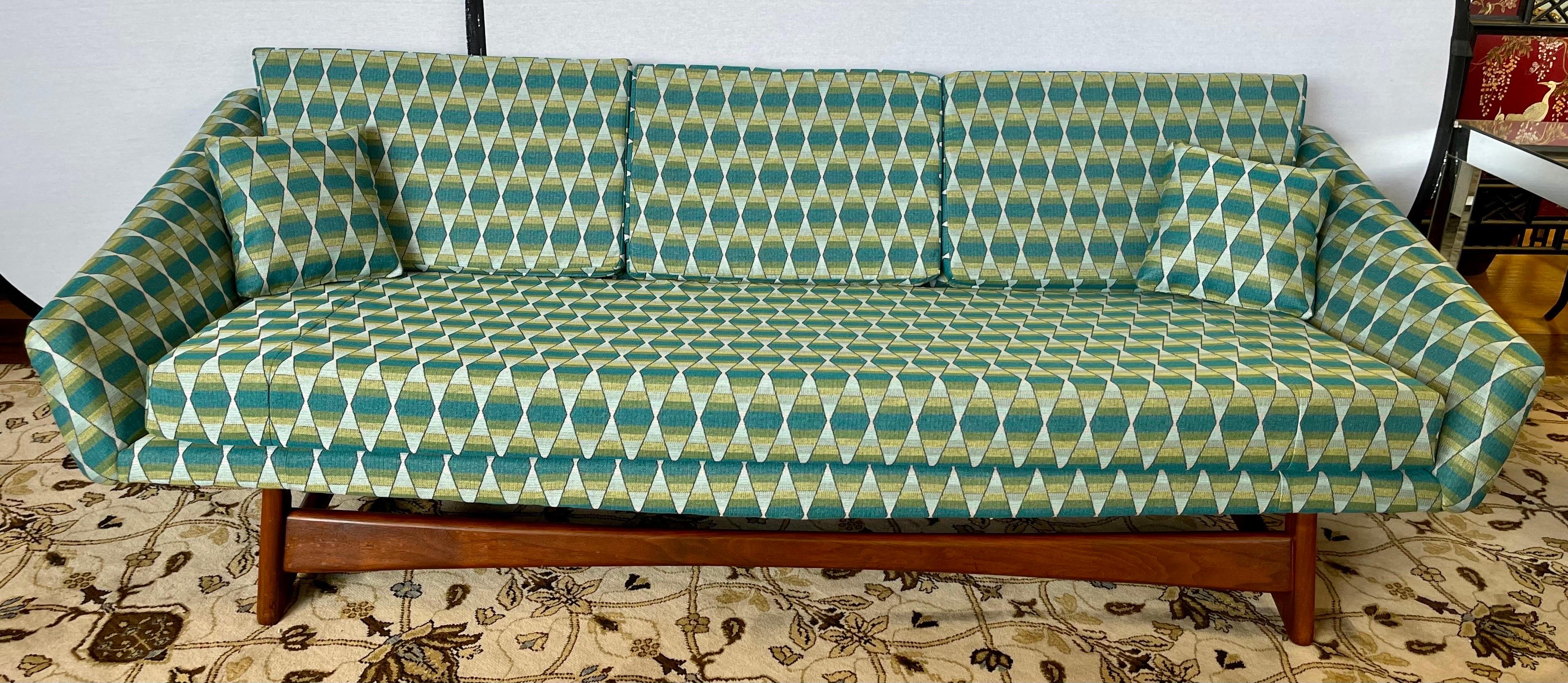 Mid-20th Century Adrian Pearsall Craft Associates Newly Upholstered Mid-Century Modern Sofa