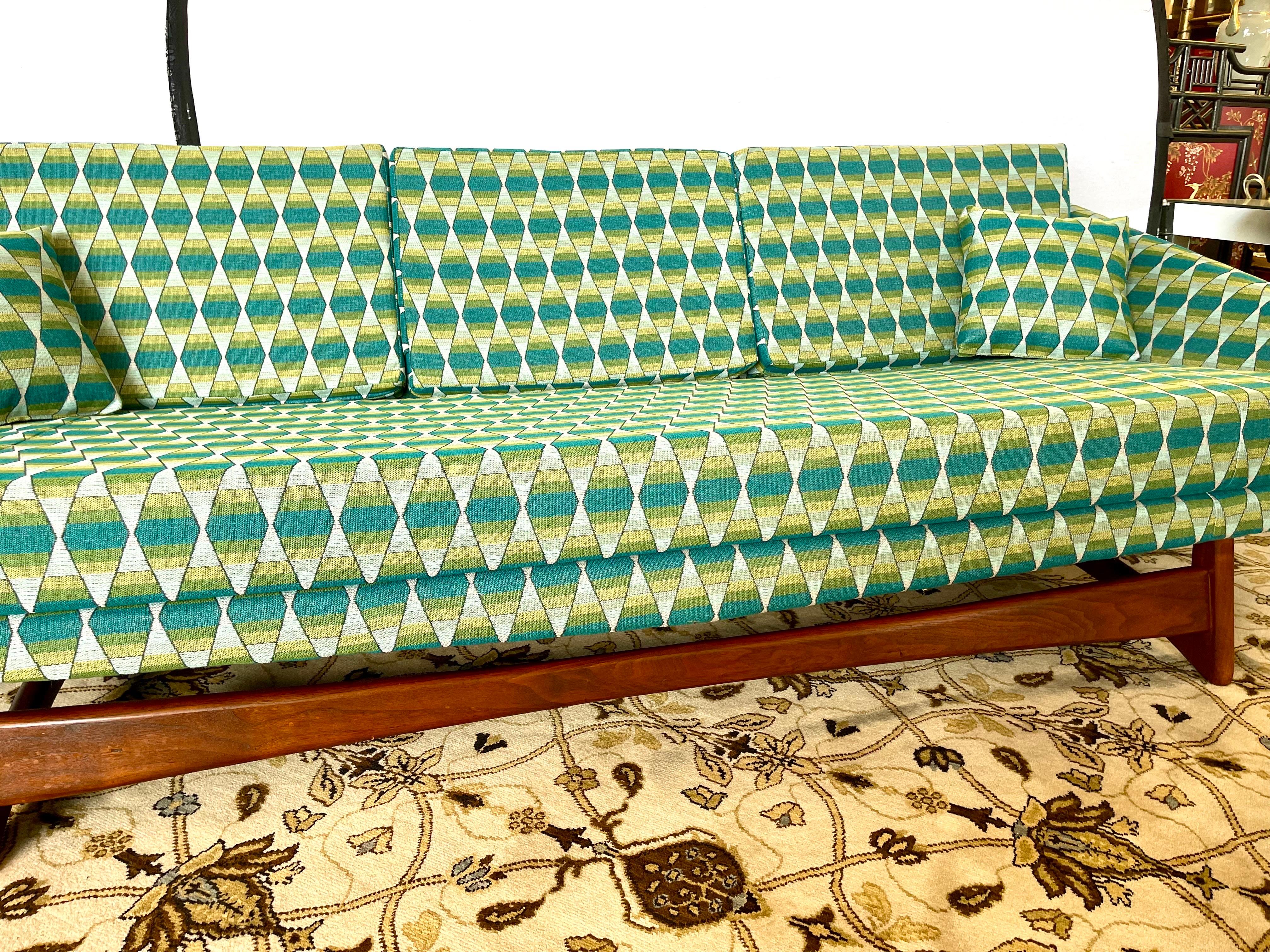Adrian Pearsall Craft Associates Newly Upholstered Mid-Century Modern Sofa 3