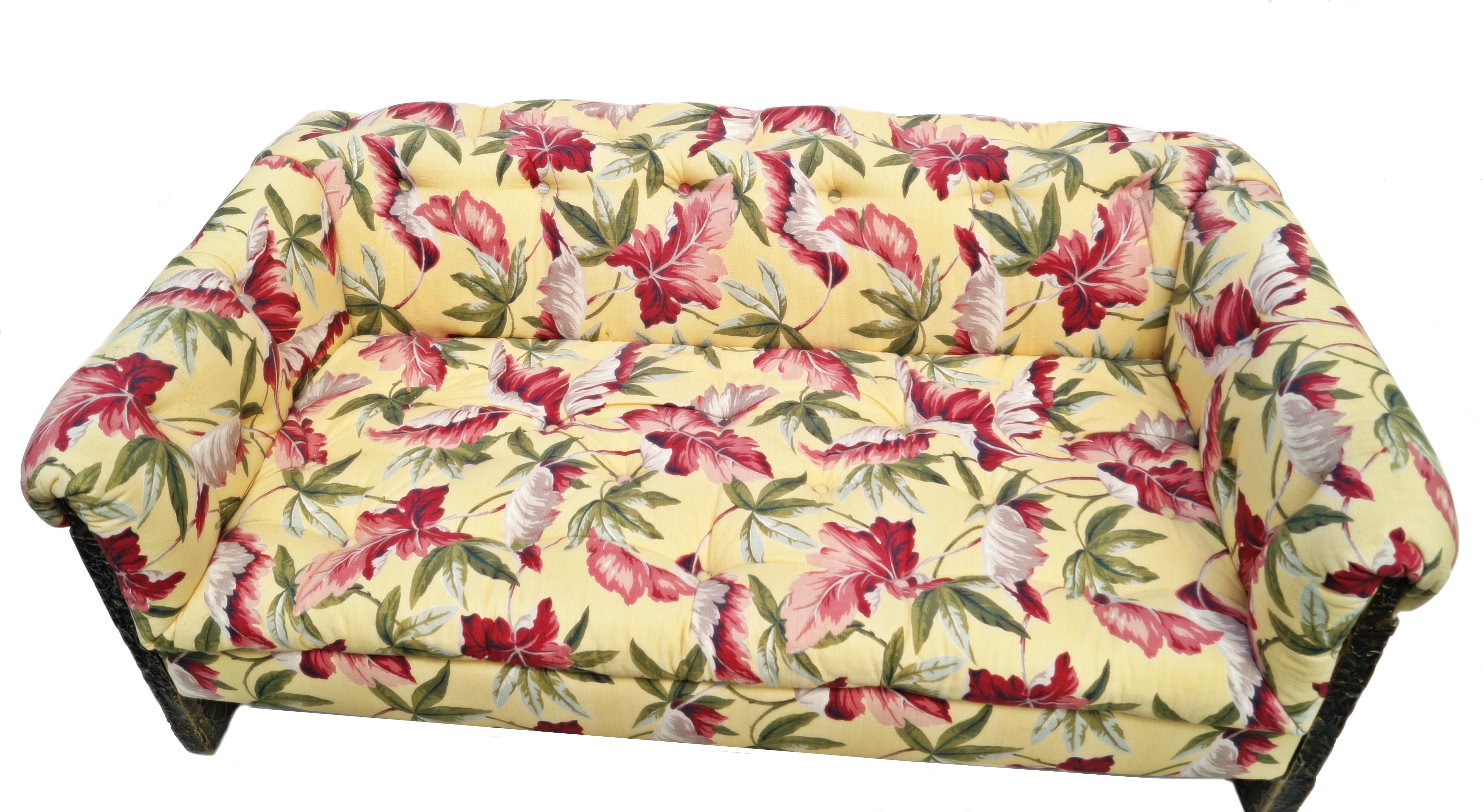 Américain Adrian Pearsall Craft Associates Sculptured Brutalist Sofa Large Loveseat Settee en vente