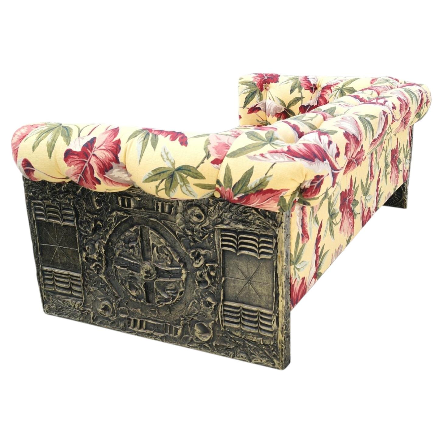 Adrian Pearsall Craft Associates Divano Brutalista Scolpito Grande Divano Lovese Settee in vendita