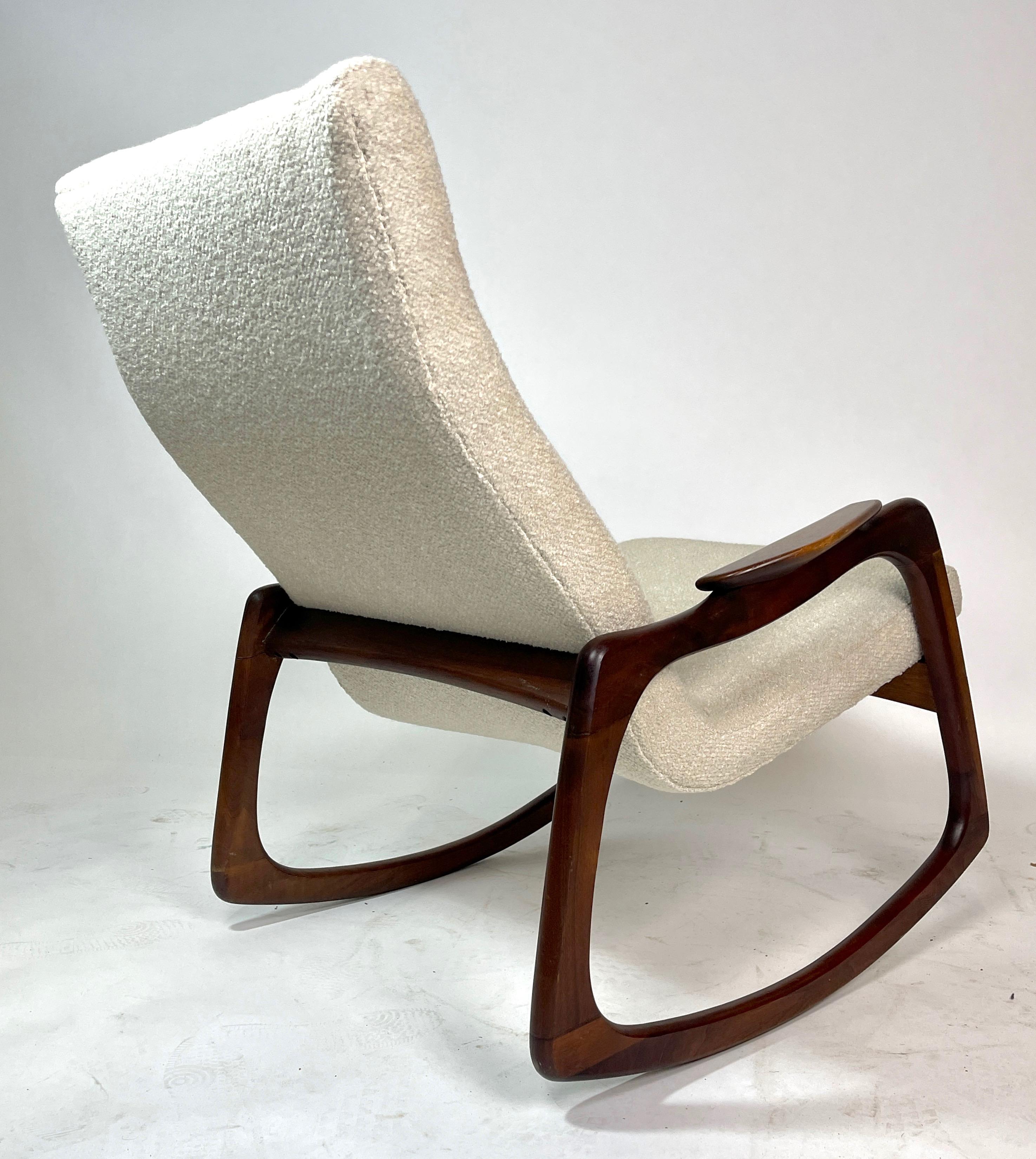 Adrian Pearsall Craft Associates Sculptural Rocking Chair Rocker New Upholstery 3