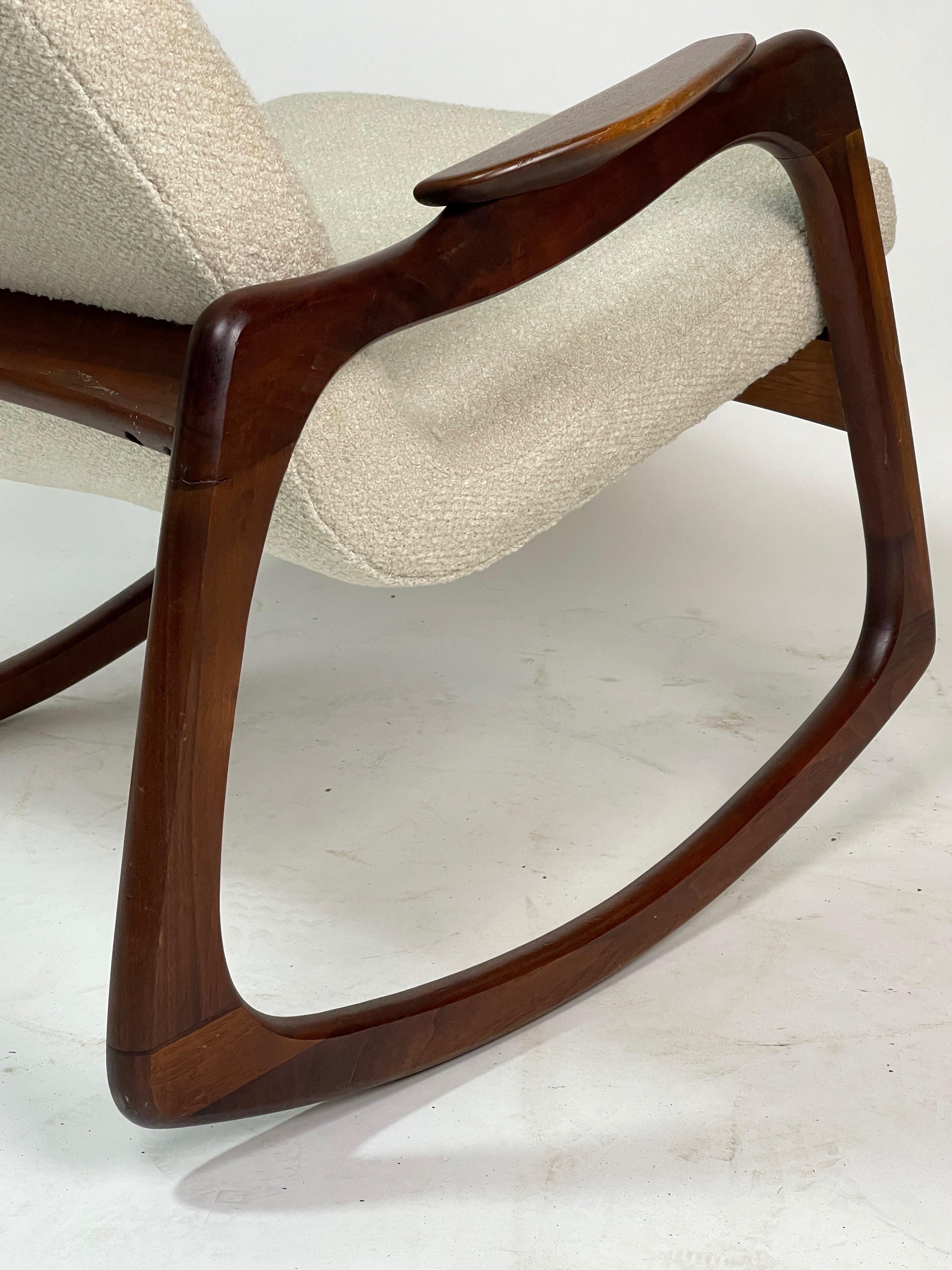 Adrian Pearsall Craft Associates Sculptural Rocking Chair Rocker New Upholstery 2