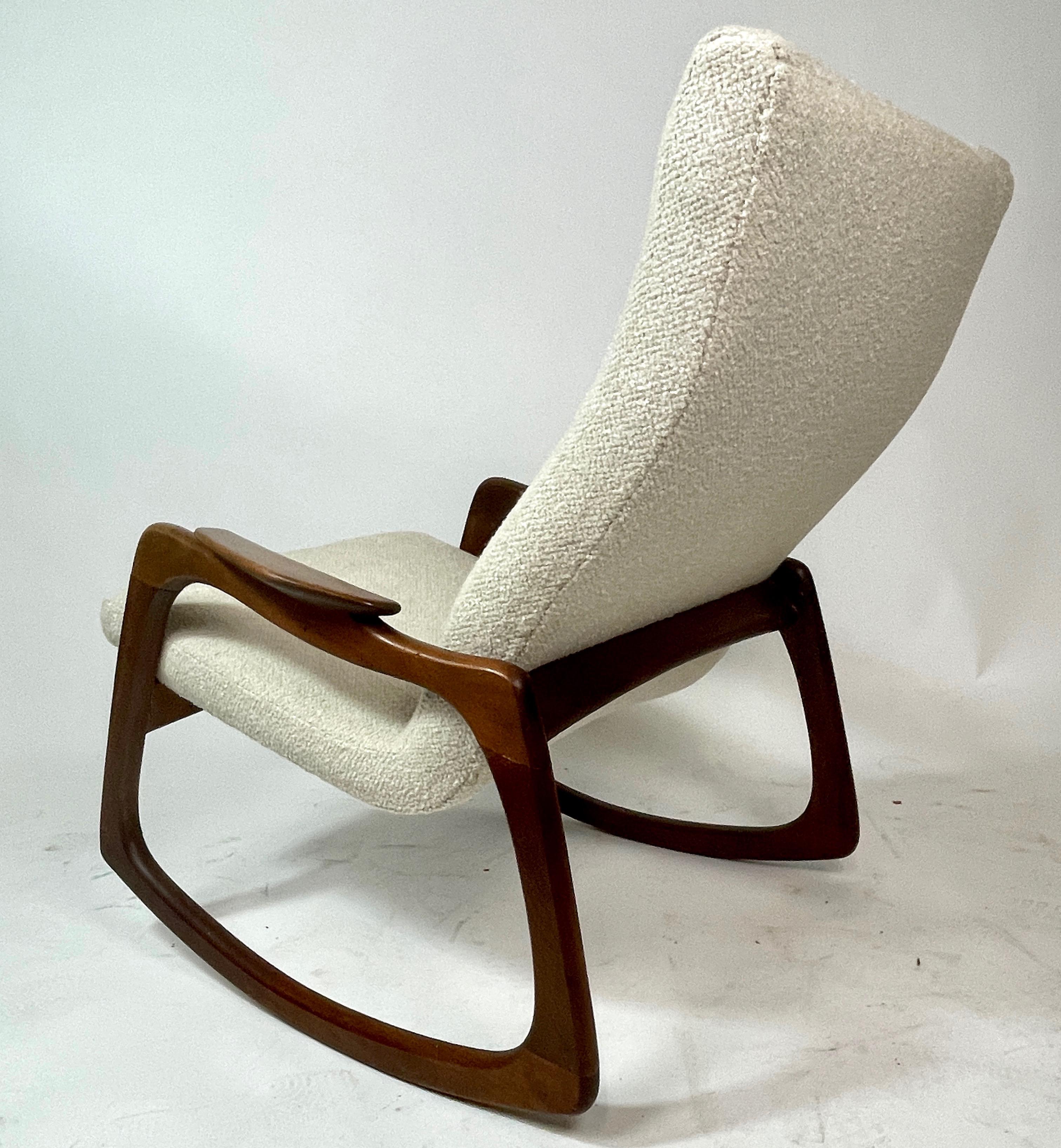 Adrian Pearsall Craft Associates Sculptural Rocking Chair Rocker New Upholstery 5