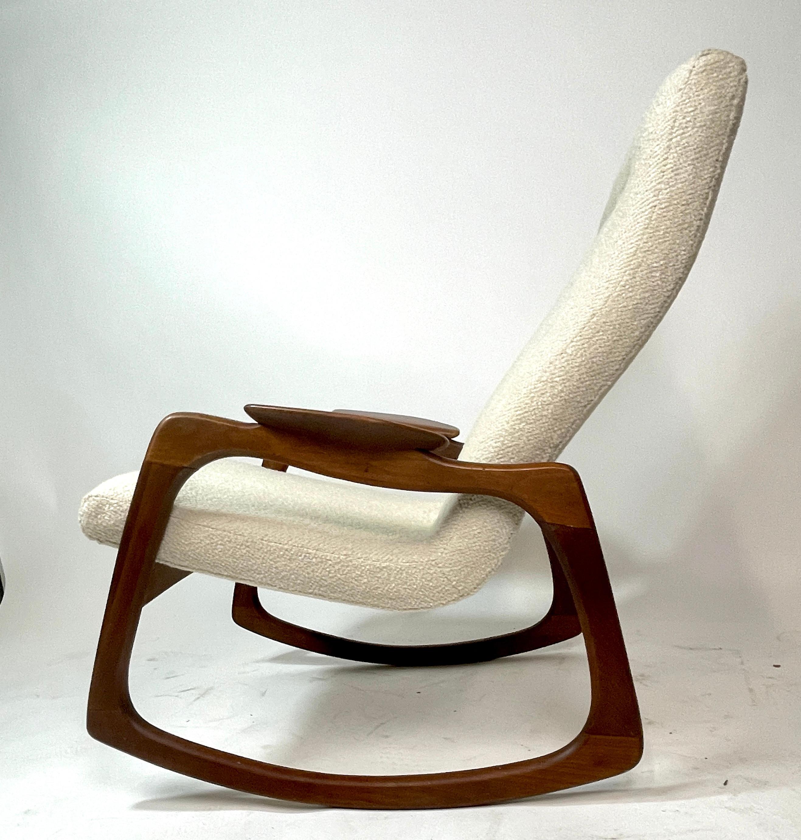Adrian Pearsall Craft Associates Sculptural Rocking Chair Rocker New Upholstery 6