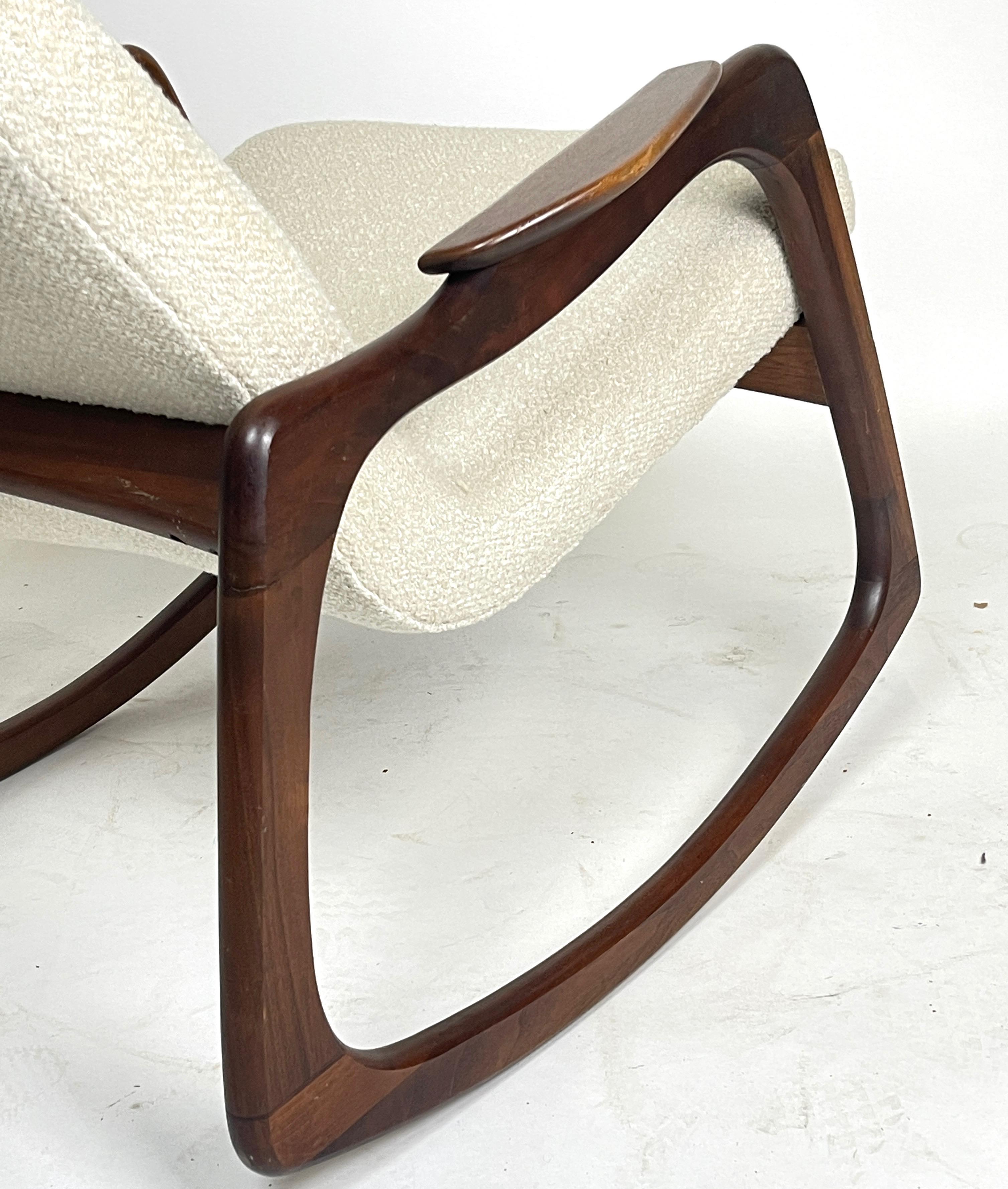 Adrian Pearsall Craft Associates Sculptural Rocking Chair Rocker New Upholstery 7