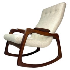 Adrian Pearsall Craft Associates Sculptural Rocking Chair Rocker New Upholstery