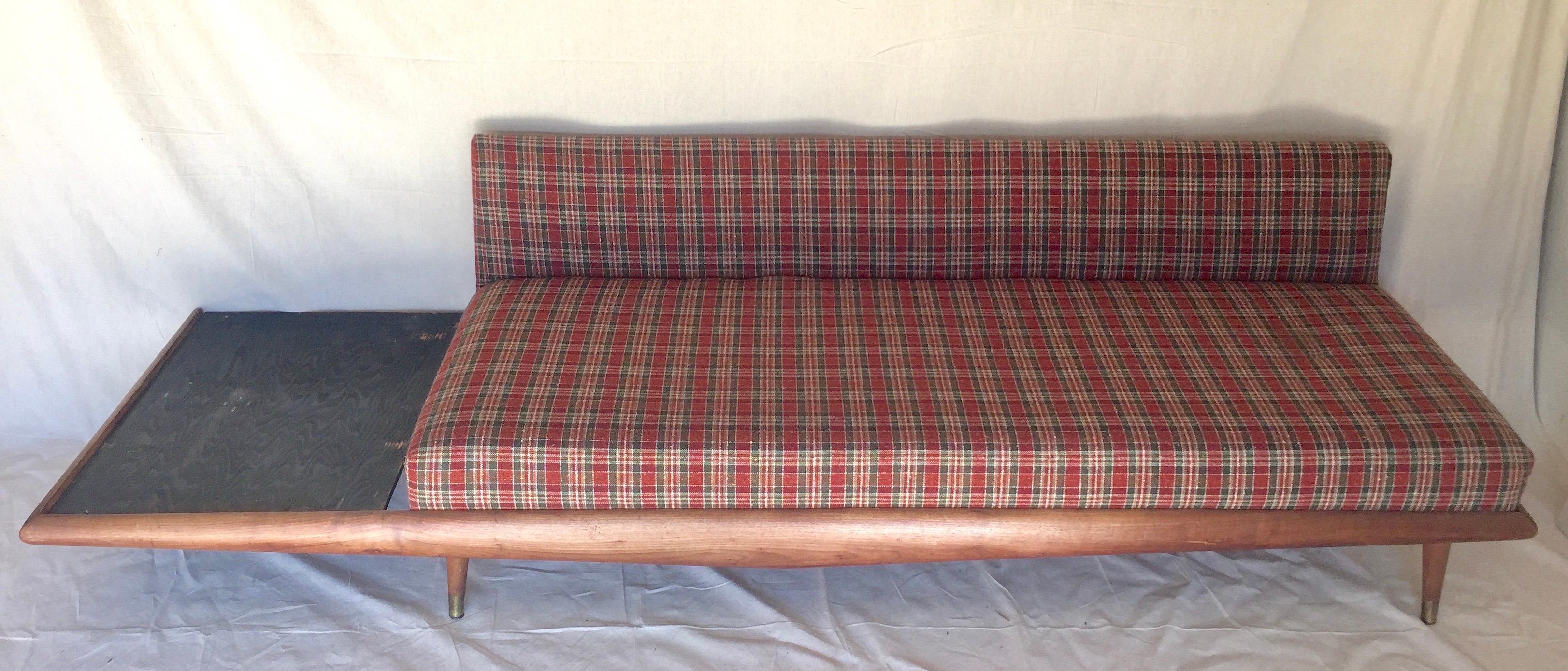 American Adrian Pearsall Craft Associates Sofa with Marble End Table Mid-Century Modern For Sale