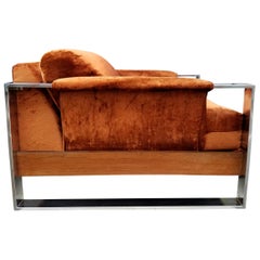 Chaise longue chromée Adrian Pearsall Crafts Associates