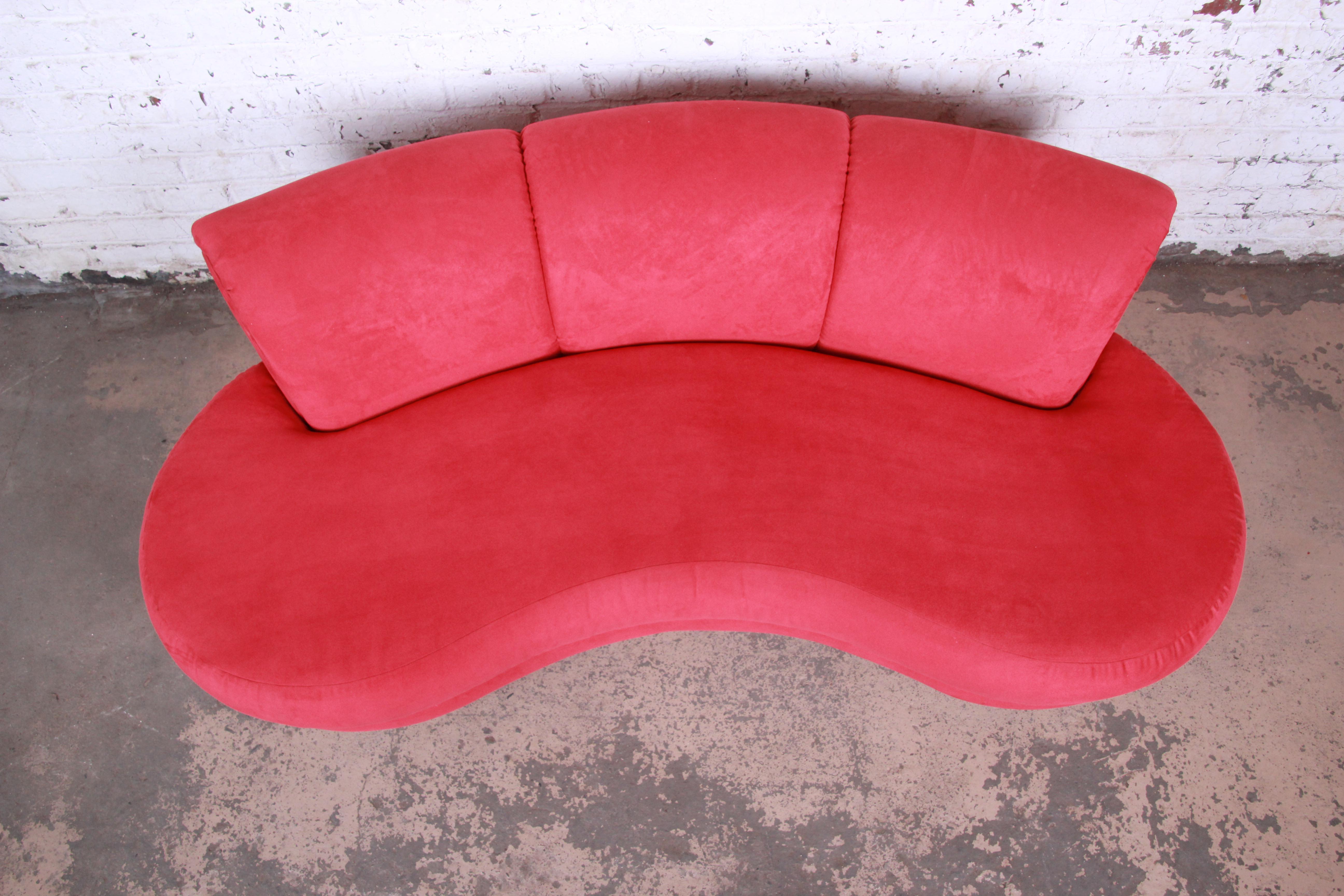 American Adrian Pearsall Curved Kidney Shape Sofa for Comfort Designs