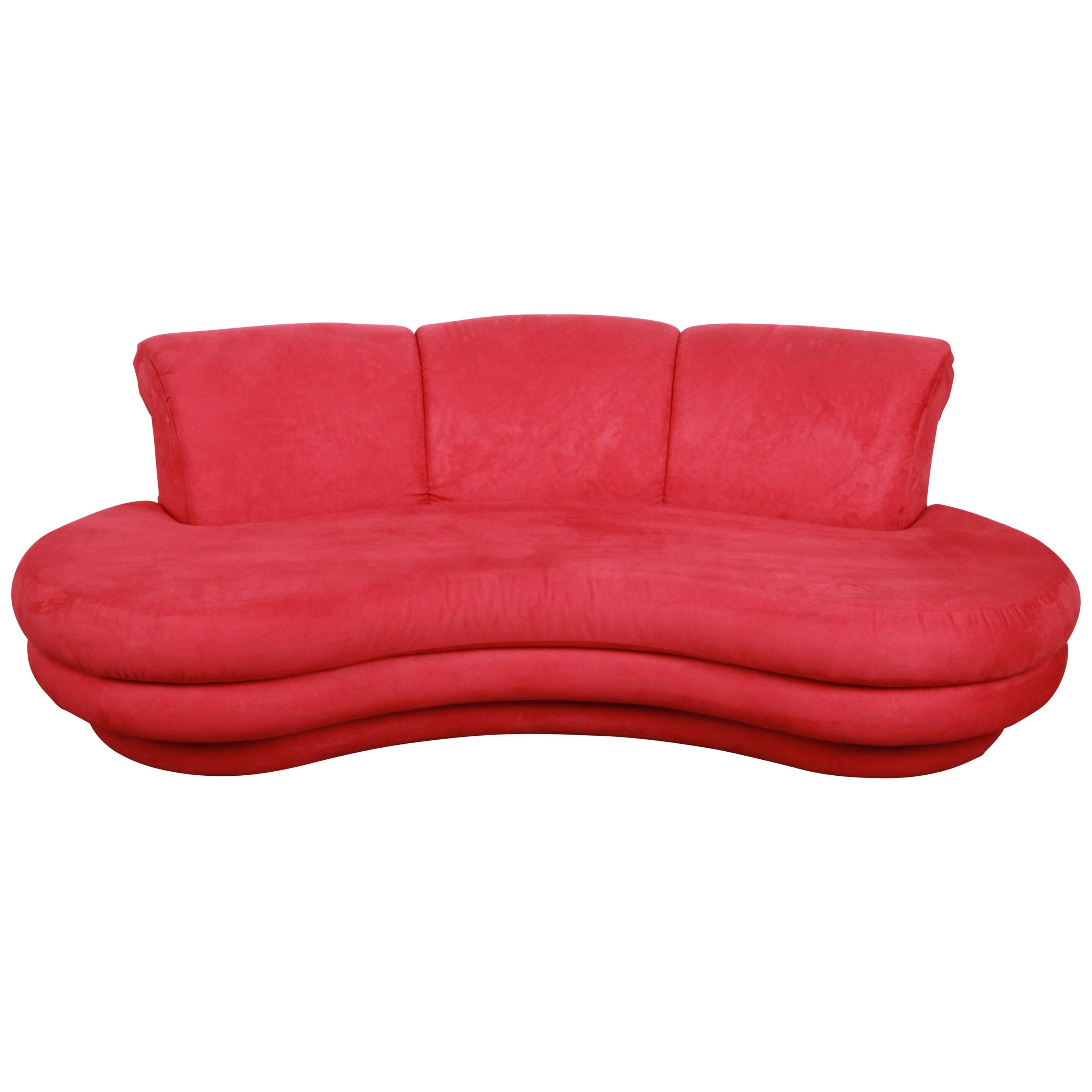 Adrian Pearsall Curved Kidney Shape Sofa for Comfort Designs