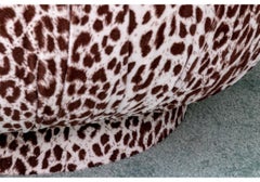 Adrian Pearsall Custom gepolstert Tierdruck schwenkbare Ottomane