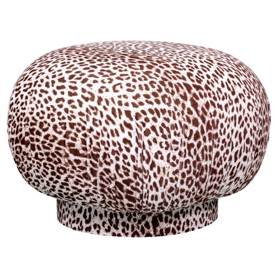 Adrian Pearsall, pouf girevole imbottito con stampa animale, personalizzato in vendita