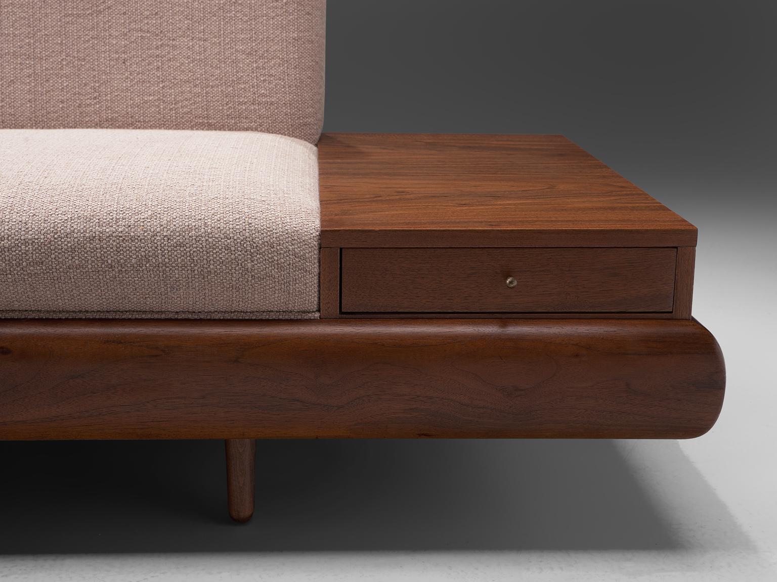 Fabric Adrian Pearsall Customizable '1709-S' Platform Sofa