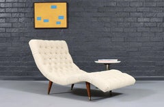 Adrian Pearsall Diamond Button-Tufted Chaise Lounge for Craft Associates