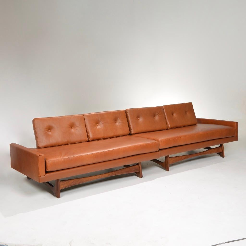 Mid-Century Modern Adrian Pearsall Floating Back Sofa For Sale