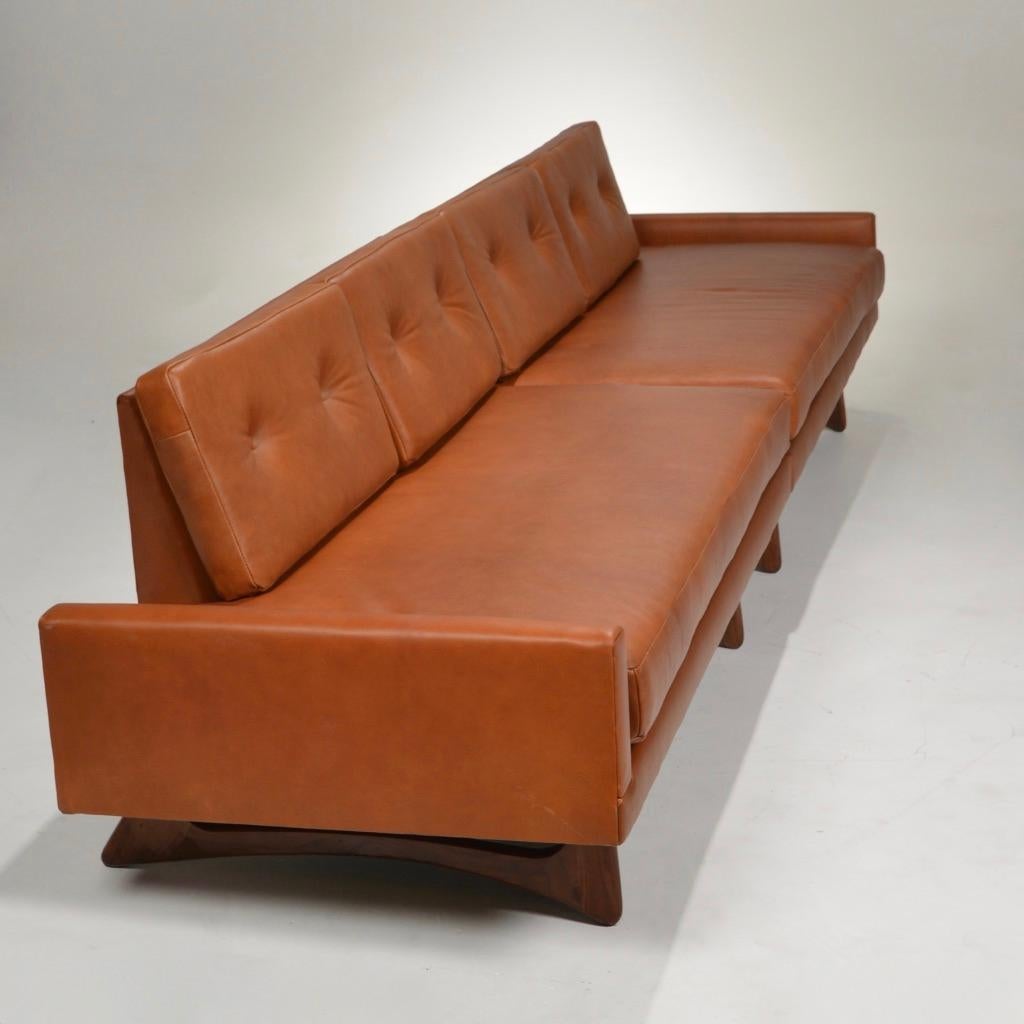 Mid-20th Century Adrian Pearsall Floating Back Sofa For Sale