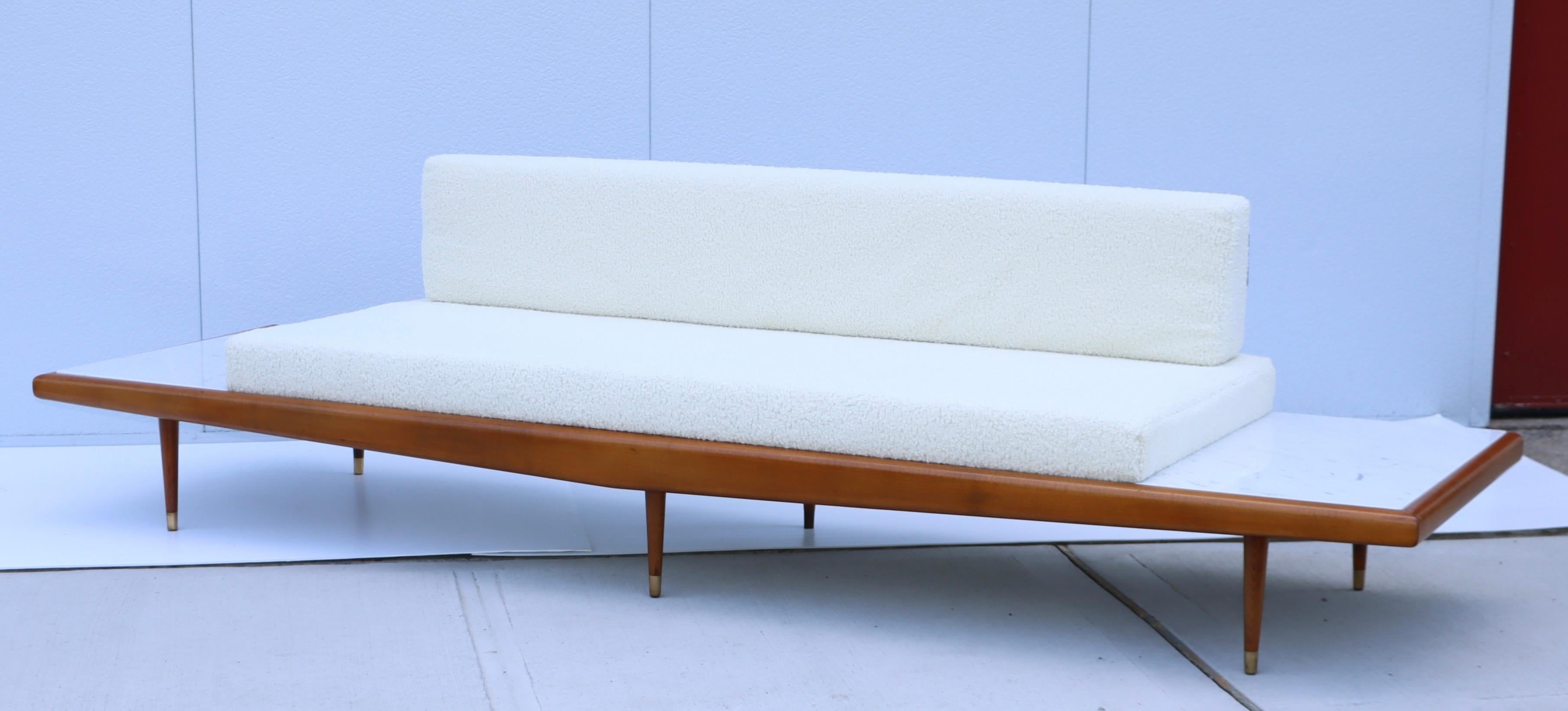 Adrian Pearsall Floating Sofa with Marble End Tables 6