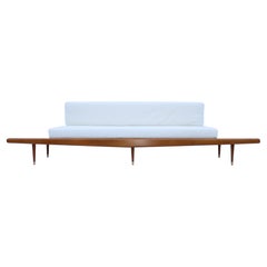 Adrian Pearsall Floating Sofa with Marble End Tables