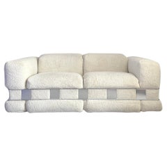 Adrian Pearsall For Craft Assoc. Chrome Caged Sofa