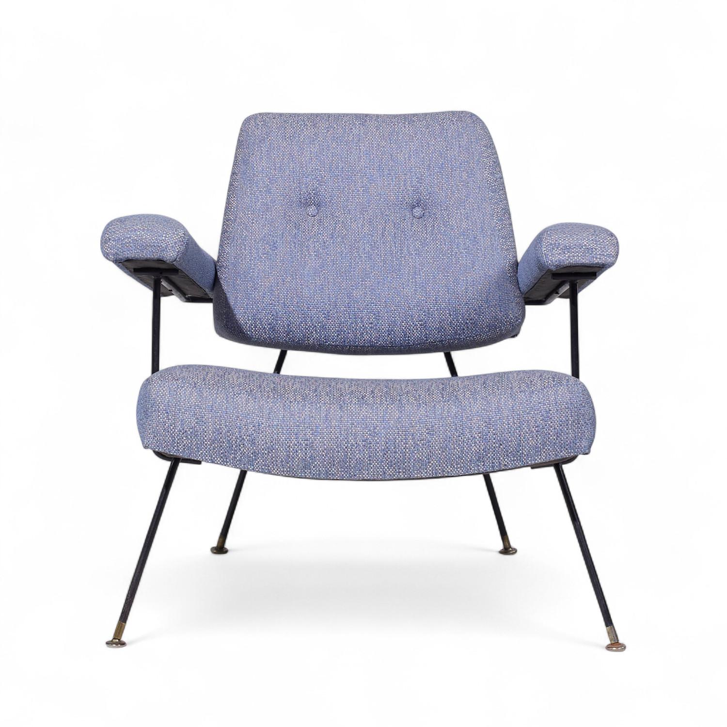 Adrian Pearsall per Craft Associates 104C Sedie da salotto in ferro del Medioevo - Coppia In condizioni buone in vendita a Countryside, IL