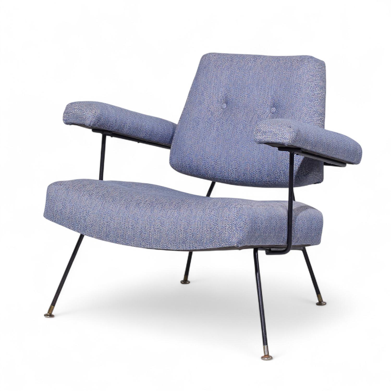 XX secolo Adrian Pearsall per Craft Associates 104C Sedie da salotto in ferro del Medioevo - Coppia in vendita