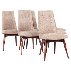 Adrian Pearsall para Craft Associates 1613-C Sillas de comedor MCM de nogal - Set de 6
