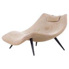 Adrian Pearsall for Craft Associates 1828-C Mid Century Walnut Chaise Lounge