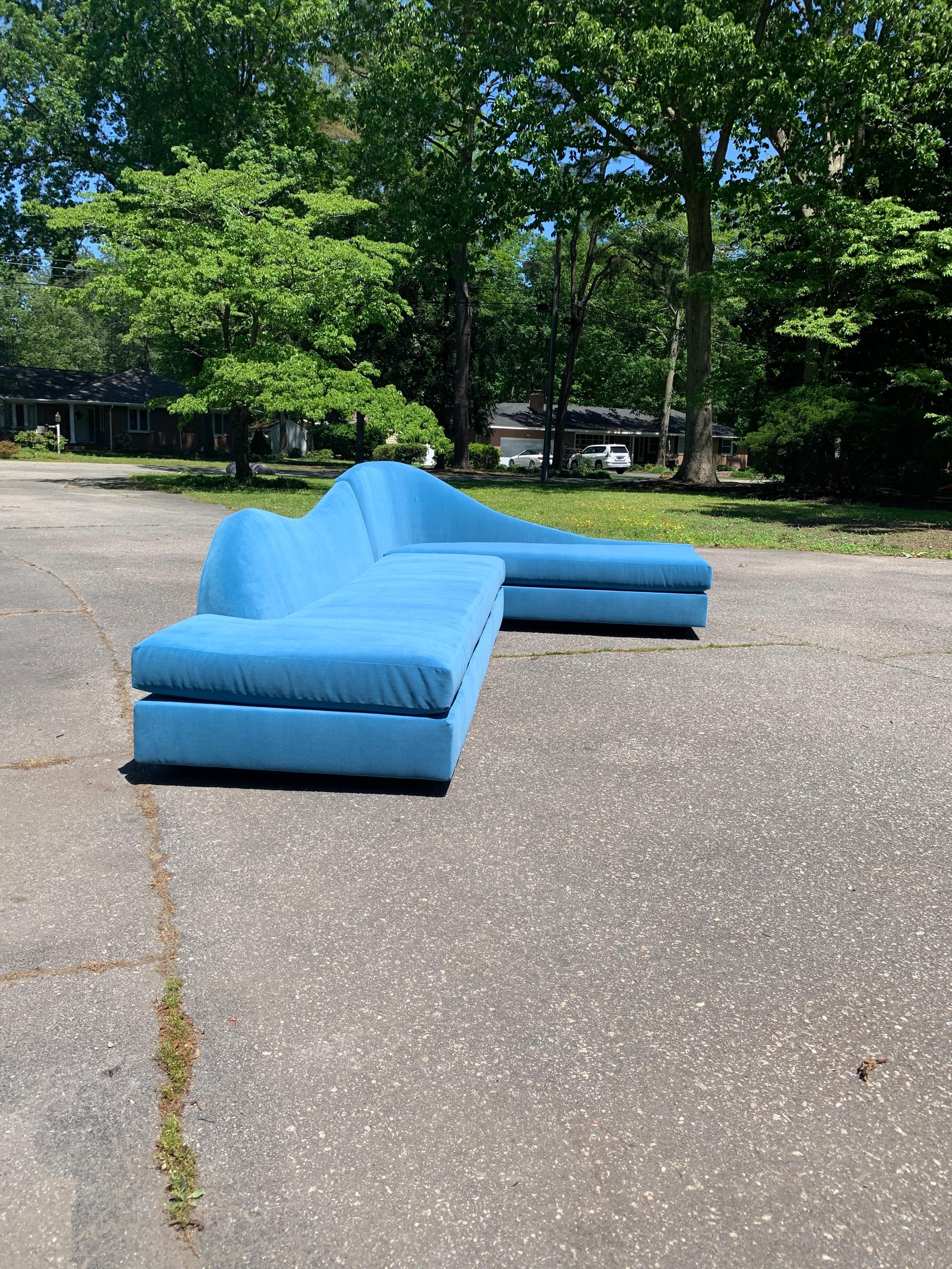 Adrian Pearsall for Craft Associates 2-Piece Sectional Cloud Sofa In Good Condition In Southampton, NJ