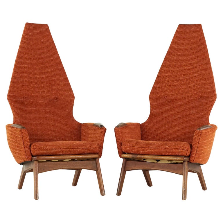 Adrian Pearsall for Craft Associates 2056 C High Back Lounge Chairs