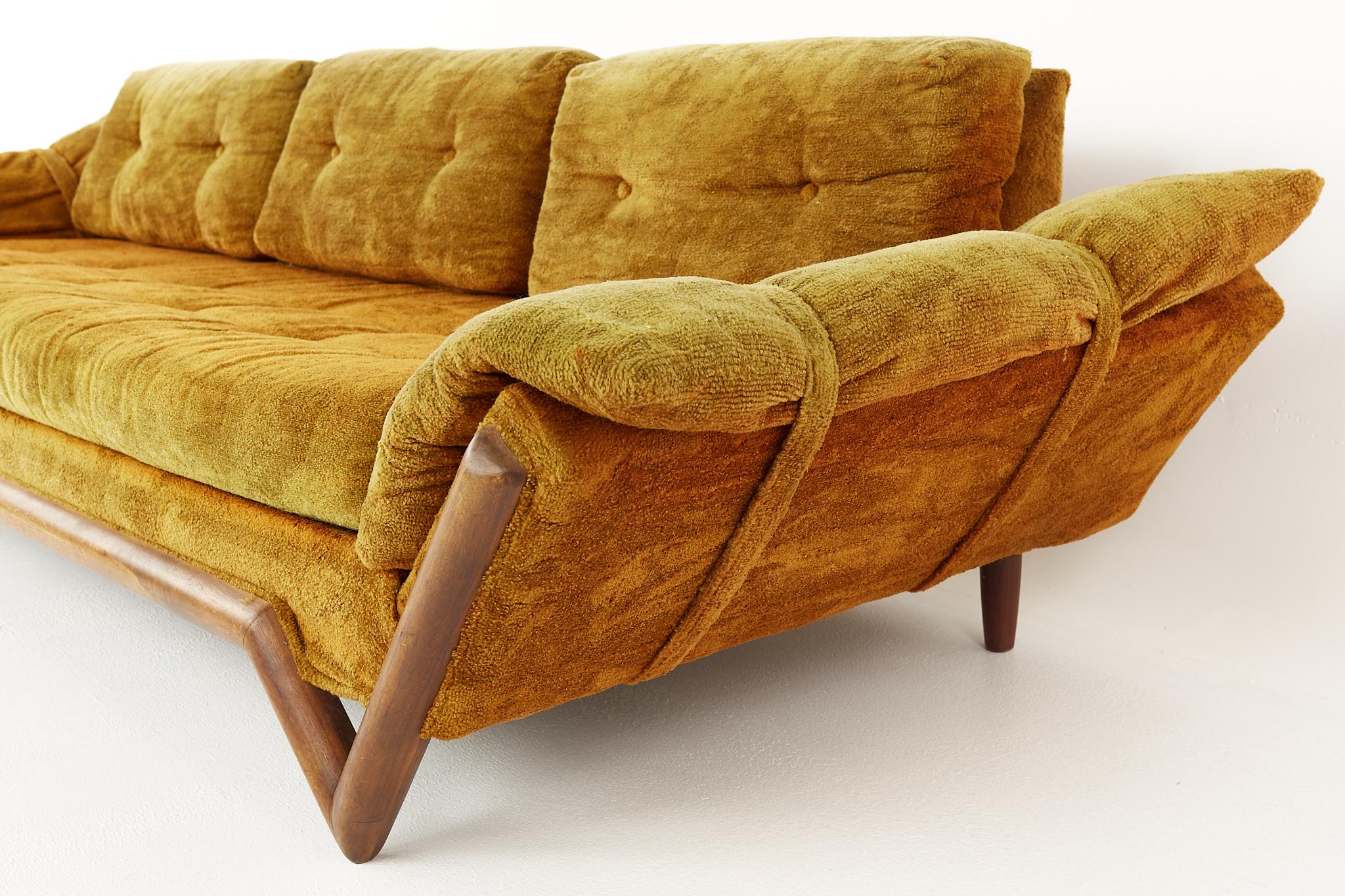 Adrian Pearsall for Craft Associates 3780 Mid Century Sofa In Good Condition In Countryside, IL