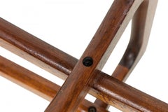 Adrian Pearsall for Craft Associates 'Bowtie' Glass Top Walnut Cocktail Table