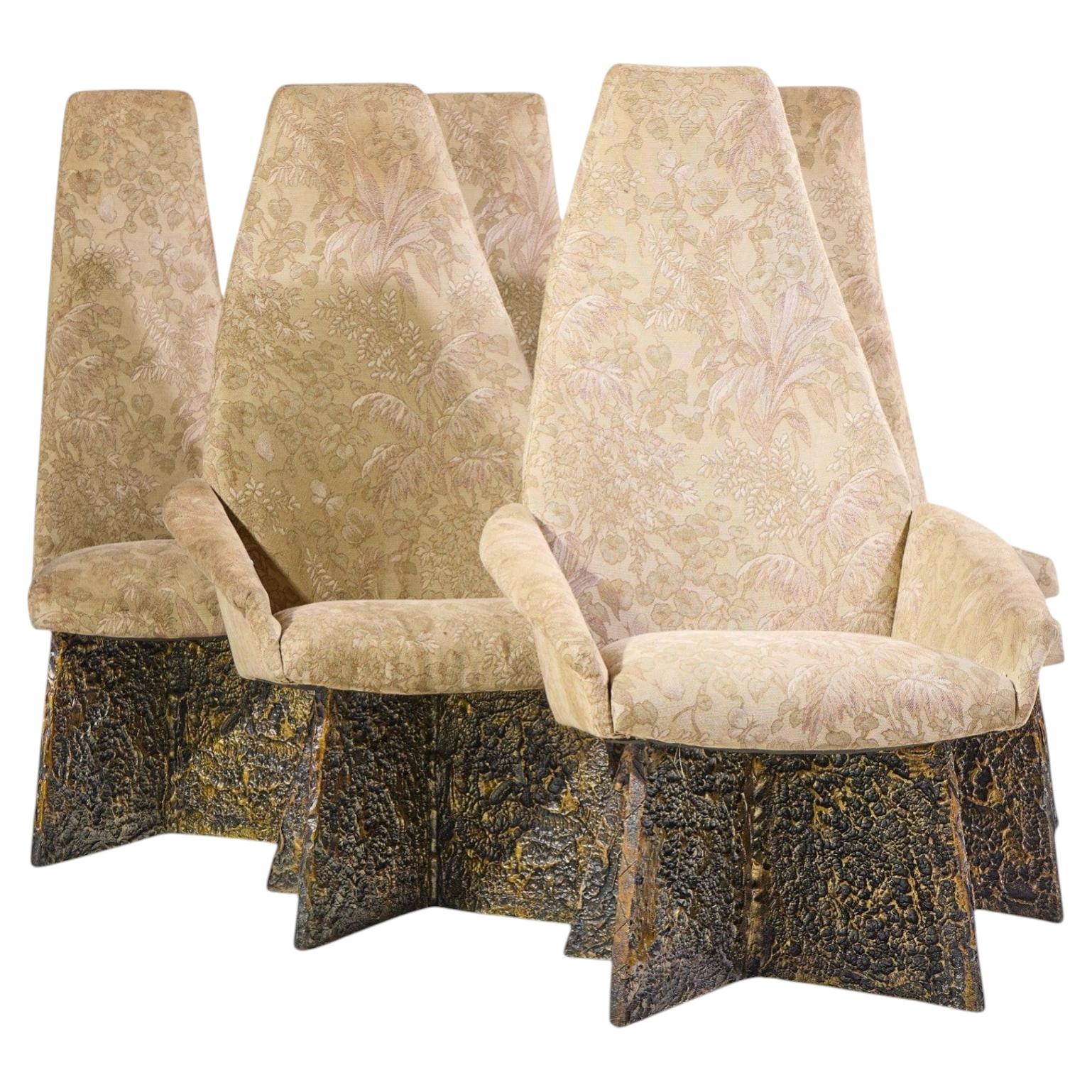 Adrian Pearsall for Craft Associates Brutalist Dining Chairs - Set of 6