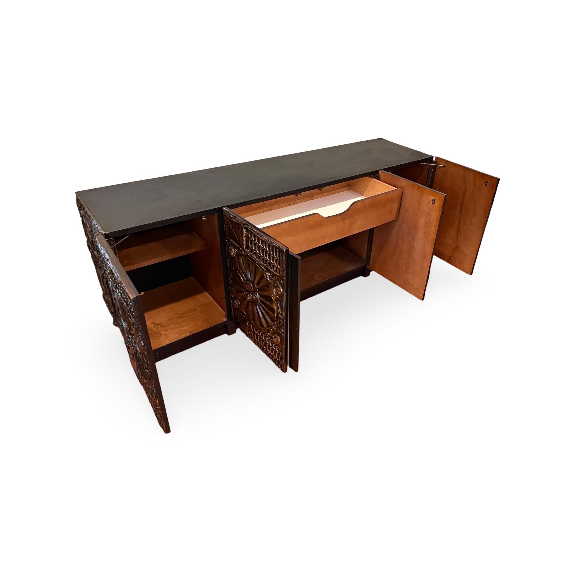American Adrian Pearsall for Craft Associates Brutalist Goop Credenza c. 1970s