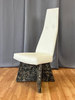 Adrian Pearsall for Craft "Sculptura" Brutalist High Back Side Chair, Late 1960s