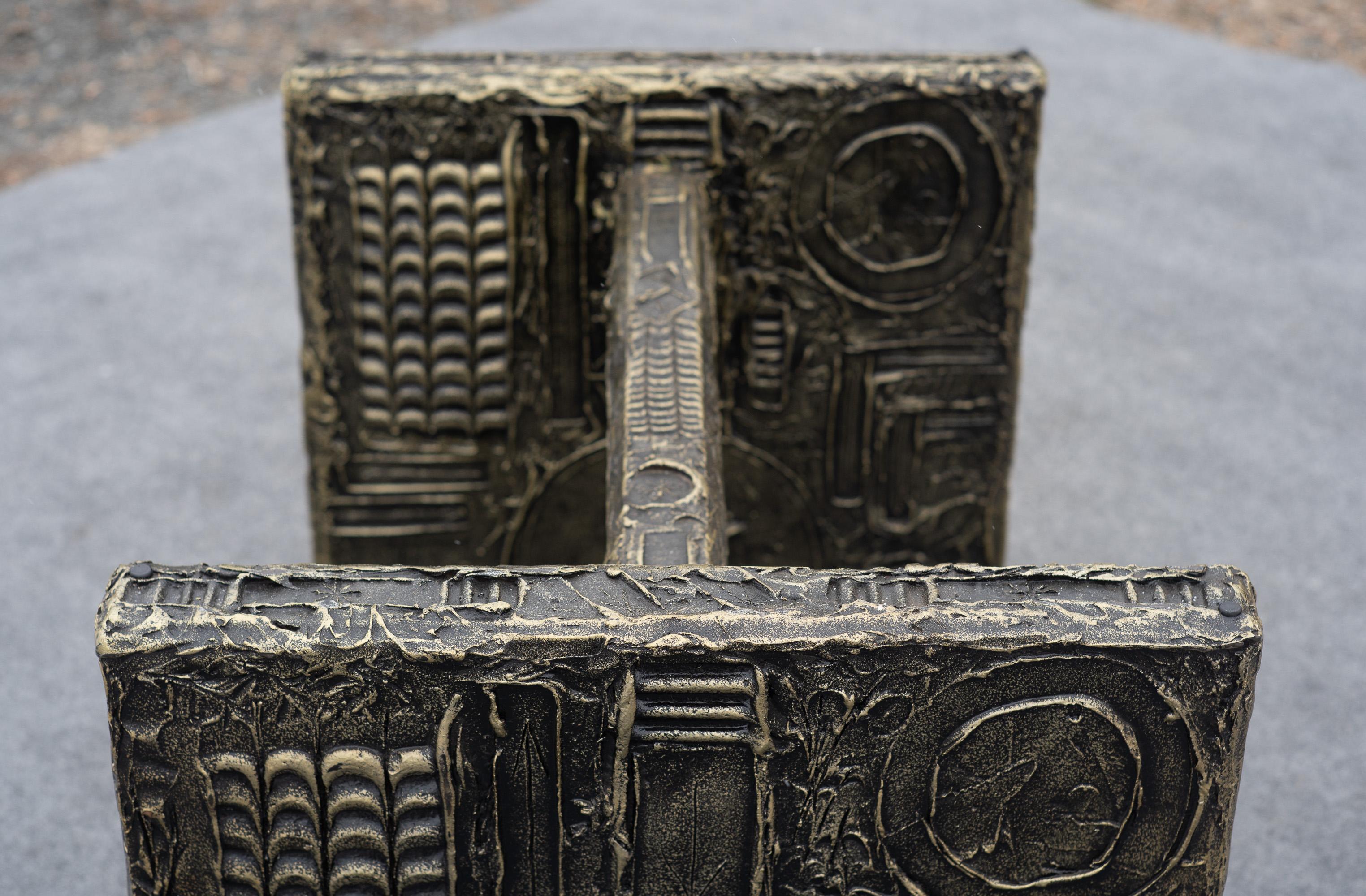 Adrian Pearsall for Craft Associates Brutalist Resin & Glass Dining Table For Sale 10